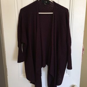 Plum crochet sweater